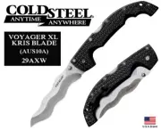 Cold Steel 5.5" Folding Knife VOYAGER XL KRIS AUS10A Steel TRI-AD Lock 29AXW