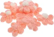 GLSTOY 10pcs Yarn Flower Applique for Clothes DIY Sewing Patches for Repairing Decorating Bags Hats Socks and More Floral Embellishments