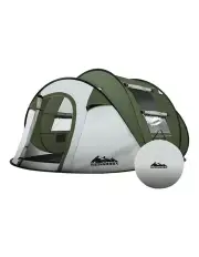 [Weisshorn] Instant Up Camping Tent in Green/Grey