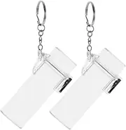 [BCOATH] 2pcs Lighter Case Keychain Holder Portable Protective Sleeve for Cigarette Travel Lighter Outdoor Use