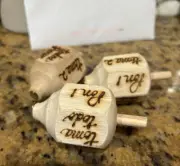 TOMA TODO PIRINOLA Wood MED Size Mexican Hand Made. Set Of 3 GREAT QUALITY!