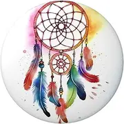 [VTCTOASY] Button Pins Badge 2.4 inch Cute Round Badge Pins Buttons Badges Personalized Name Tag Watercolor Dream Catcher Badge Pinback Button Badges Fashion Pins Set for Men Women Backpack Office