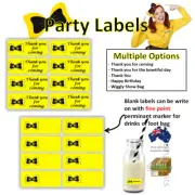 Thank you label Emma Wiggle Bow The Wiggles Birthday Party loot bag favor supply
