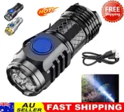 Super Bright Flashlight Three Eyes Hat Clip Light Mini Small Torch Camping Hot !