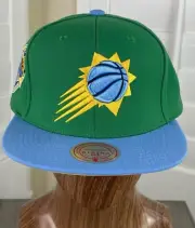 Mitchell & Ness NBA Phoenix Suns 30th Anniversary Patch Green Snapback Hat - NWT