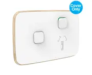 Clipsal Iconic Essence Single Powerpoint + Extra Switch Skin Arctic White