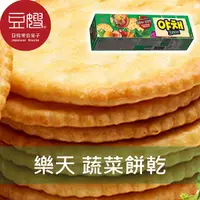 在飛比找Yahoo奇摩購物中心優惠-【豆嫂】韓國零食 lotte樂天 餅乾/夾心餅乾(蔬菜/鳳梨