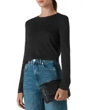 Whistles Annie Sparkle Knit Top