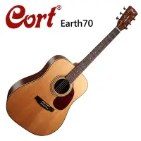 在飛比找Yahoo!奇摩拍賣優惠-CORT Earth70-OP嚴選雲杉單板木吉他