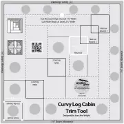 Creative Grids Curvy Log Cabin Trim Tool For Finished Blocks (CGRJAW5)