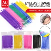 100-1000pcs Eyelash Swab Disposable Applicator Micro Brush Mascara Tool OZ