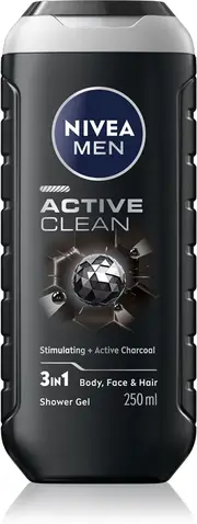 NIVEA MEN Active Clean shower gel for men 250 ml
