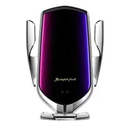 R1 Intelligent Infrared Sensor Car Wireless Charger(Silver)