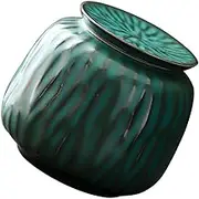 sealed lids, Green,Vintage Chinese Style Storage Jars Tea Tins Cans,Traditional Tea Tins Cans with Airtight Lid for Tea Sugar