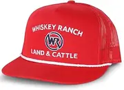 Whiskey Bent HAT CO. Whiskey Ranch Land & Cattle, Mesh Snapback Trucker Hats