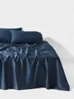 Linen House Augusta Sheet Set (Navy) - Single