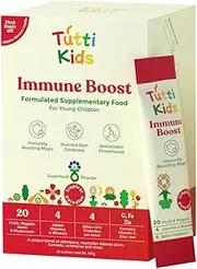Immune Boost | Tropical Paradise | Immunity, Antioxidants, Gut Health, Multivitamin for Kids | Picky Eaters Approved (Sachet)
