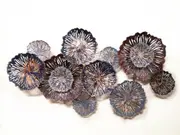 Large Metal Wall Art Hanging Sculpture with Captivating Circles Design