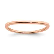14K Rose Gold Contoured Band