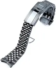 FFHAO 20mm Silver Gold Stainless Steel WatchBands Replace for Rolex Strap for DATEJUST Watch Band Submarine Wristband Bracelet (Color : Silver, Size : 20mm)