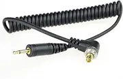 DSLRKIT 2.5mm to Male FLASH PC Sync Cable Cord with Screw Lock