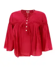 Axeliana pleated blouse FR40 Red