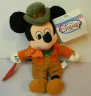 Rare Bob Crachit Mickey Mouse Mini Bean Bag beanbag Plush Toy Disney Store New