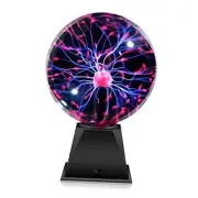 Plasma Ball Lamp 5 inch Science Ball Touch & Sound Sensitive Plasma Globe