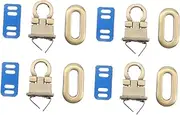 Veemoon 4PCS Metal Bag Locks for Handbags Suitcases Purses Durable Lightweight Accessories for Travel Everyday Use Stylish Handbag Lock Color