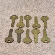 Vintage Corbin 4193C-WL Key Blanks Lot Of 10 Brass NOS Locksmith