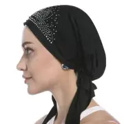 Crystal Chemo Hat Woman's Stretchy Beanie Bandana Turban Cap Skull Cap Head W...