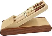TEHAUX Slim Lightweight Wooden Writing Pens Ink Pen Set for Office Ballpoint Fountain Multi for Stationery