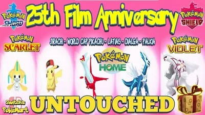25 FILM ANNIVERSARY EVENT JIRACHI LATIAS PIKACHU DIALGA PALKIA
