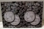 2-pc Jefferson Nickel Starting 1996 Coin Folder HE Harris Album 2681 Brand-New