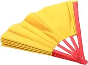 [Sosoport] Tai Chi Kung Fu Fan Red Handheld Decorative Performance Fan for Traditional Chinese Dance Festival Celebrations and Engaging Sound
