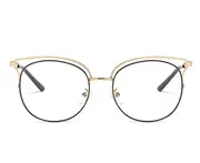 G50 Outdoor Anti-blue Sunglasses Smart Photosensitive Black Gold Frame Color-changing Lens Flat Glasses for Women and Men