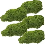 UPKOCH 1set Decorative Moss Block Artificial Mossy Rocks for Plant Wall Ornament Realistic Moss Decor for Home Landscaping and Garden Design 5pcs