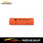 141-784 Proform Stamped Steel Orange Tall Valve Covers Chev 350