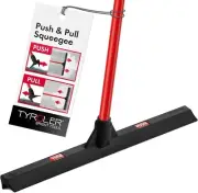 Tyroler 44cm Rubber Floor Squeegee | 140cm Anti-Rust Handle | Indoor/Outdoor