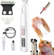 Calmclippers for Cats - Nordusk Pet Paw Fur Trimmer, 2025 New Dog Paw Trimmer, 2025 New Pet Micro Precision, Upgrade Rechargeable Low Noise Cordless Dog with LED Light