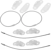 HOMOBABE 4Sets Furniture Safety Straps Tip Anchors for Proofing Cabinets Dressers Easy to Install Wall Straps for Bookcases Heavy Furniture Protection