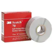 Scotch 70, 1" x 30', Self-Fusing Silicone Rubber Tape, 572610
