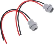 2pcs T10 Socket Auto Car Lamp Holder Brake Lamp Adapter Wire for Indicator Light Random Color