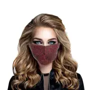 Red Sequin Disco Mask