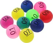 FRCOLOR 10pcs Lottery Balls for Home Party Games Lightweight Raffle Drawing Balls Fun Entertainment for Recreational Activities and Events
