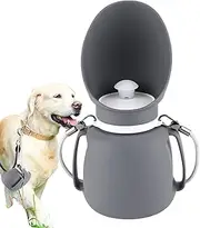 Puppy Drinking Bowl Dispenser - 800ml Dog Water Container, Portable Puppy Water Dispenser Bowl Foldable | Dog Water Container, Pet Drinking Feeder with Lanyard for Small Medium Large Puppy