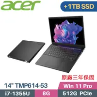 在飛比找PChome24h購物優惠-Acer 宏碁 TravelMate P6 TMP614-5