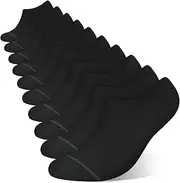 [wernies] No Show Socks Men 10 Pairs Low Cut Socks Thin Casual Invisible Socks with Non Slip Grips