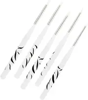 MERRYHAPY 5pcs Nail Carving Pen Nail Polish Accessories White Put Gel Polish Tools Hard Gel Tools Nail Art Brushes Drawing Pens Paintbrush Nail Art Pens Manicure Carving Brush Sculpture Pens