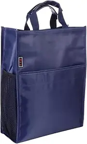 COHEALI Oxford Handbag Oxford Document Bag Folder Book Bags for Documents Storage Bag A4 Paper Zipper Handbag Large Storage Bag Stationery Storage Bag Oxford Cloth Blue